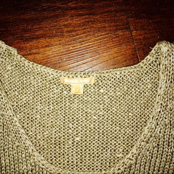 Michael Kors Collection silk/linen sweater top L - Picture 2 of 2